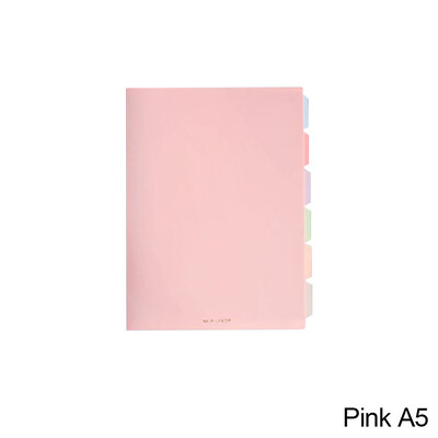 60 de coli A5/B5 Morandi Color Loose Leaf Notebook PP Copertă Linie Linie Reîncărcabilă Papetărie de birou și școală Materiale pentru jurnal