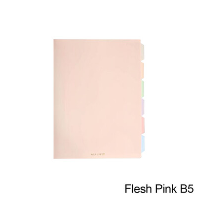 60 de coli A5/B5 Morandi Color Loose Leaf Notebook PP Copertă Linie Linie Reîncărcabilă Papetărie de birou și școală Materiale pentru jurnal