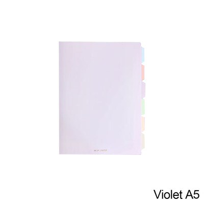 60 de coli A5/B5 Morandi Color Loose Leaf Notebook PP Copertă Linie Linie Reîncărcabilă Papetărie de birou și școală Materiale pentru jurnal