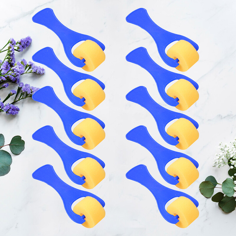 10 tk Vahtvärvi pintslid Väikesed rullid Värvimistööriistad Tihendusrullid Laste Käsnalaps