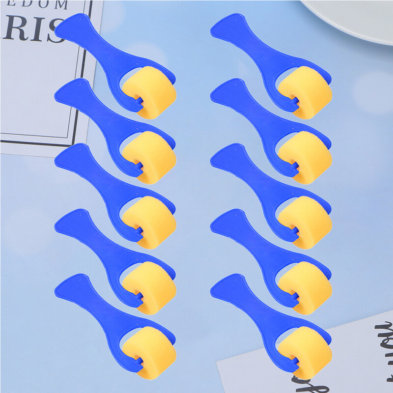 10 tk Vahtvärvi pintslid Väikesed rullid Värvimistööriistad Tihendusrullid Laste Käsnalaps