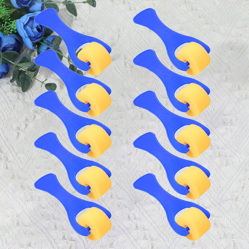 10 tk Vahtvärvi pintslid Väikesed rullid Värvimistööriistad Tihendusrullid Laste Käsnalaps