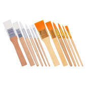 12 buc Perie Perii mici pentru vopsea vopsea zilnică rezistentă la uzură Ergonomic pentru aprovizionare cu păr scurt Copil