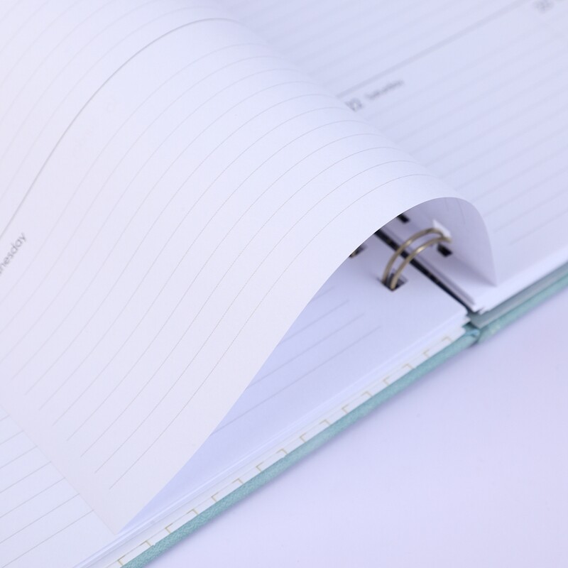 Agenda 2024 Caiet A5 Planificator zilnic săptămânal Cartea spirală Obiective lunare Programe de obiceiuri Papetarie Rechizite școlare de birou