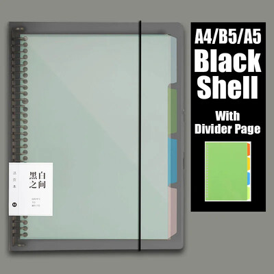 60 lehte lahtiste lehtedega köitja Märkmik A5 B5 A4 korduvtäidetav leht päevikuplaneerija Bürootarbed Kirjatarbed Õpilaste kirjutamine