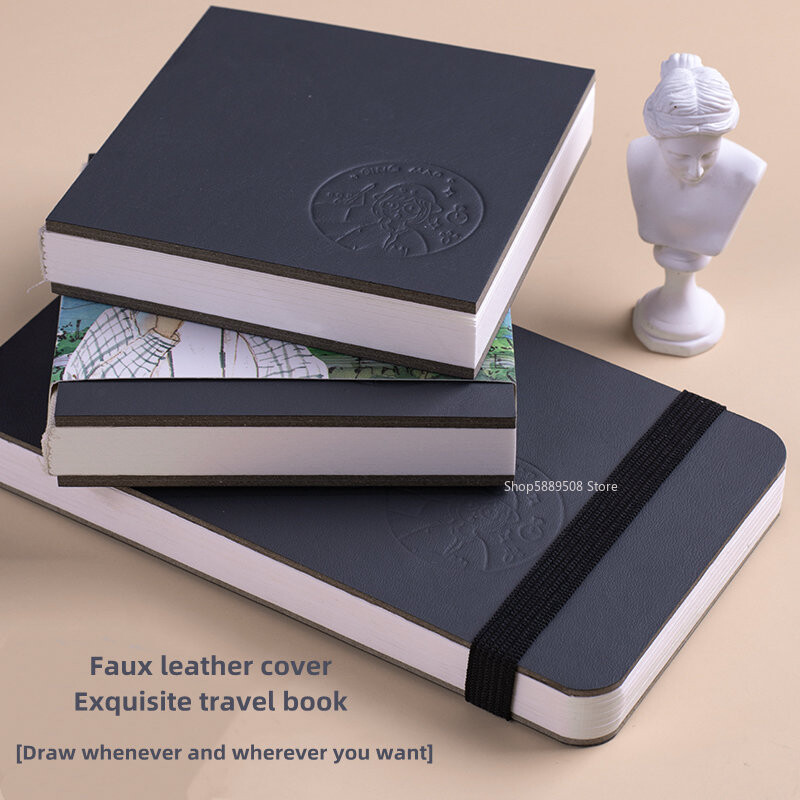 Prijenosna knjiga s akvarelnim papirom 300 g Priručnik za putovanja Mini četvrtasta ručna knjiga za crtanje Olovka za crtanje Olovka u boji Knjiga za crtanje