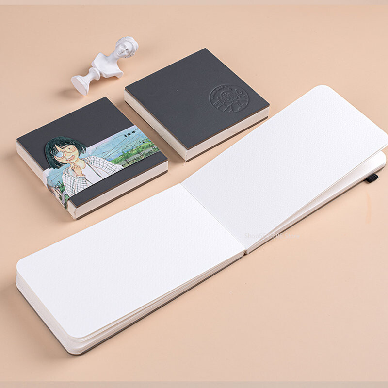 Prijenosna knjiga s akvarelnim papirom 300 g Priručnik za putovanja Mini četvrtasta ručna knjiga za crtanje Olovka za crtanje Olovka u boji Knjiga za crtanje