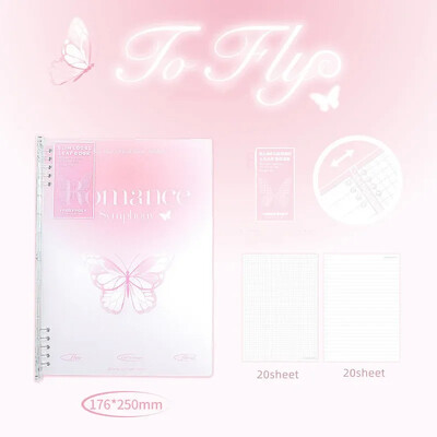 40 lehte B5 Lihtsusmärkmik Korea moegradient värvi lahtised lehed Notapad Kawaii scrapbooking ajakirja õpilastarbed