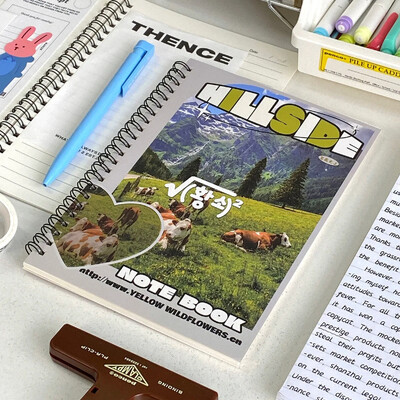 50-leheline Lovely Sweetheart, roosa lilla mähisega märkmik A5 horisontaaljoonega õppemärkmik Ilusad vastupidavad koolitarbed