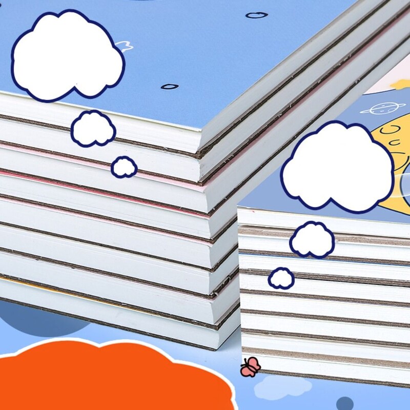 4 KOM/Set Crtanje A4 bilježnica za zavojnice Prijenosna prazna slikovnica s bijelim papirom Višenamjenska izdržljiva bilježnica za crtanje u akvarelu