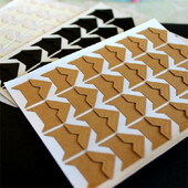 120 kom/lot (5 listova) DIY Vintage Kutne naljepnice od kraft papira za foto albume Ukras okvira Scrapbooking