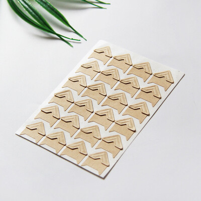 120 kom/lot (5 listova) DIY Vintage Kutne naljepnice od kraft papira za foto albume Ukras okvira Scrapbooking