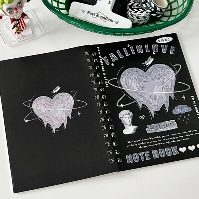 50 lehte/raamat A5 Horisontaalne joon Märkmik Mähis Märkmik Paber Õpilase kodutöö Sketchbook Binder Planner Journal