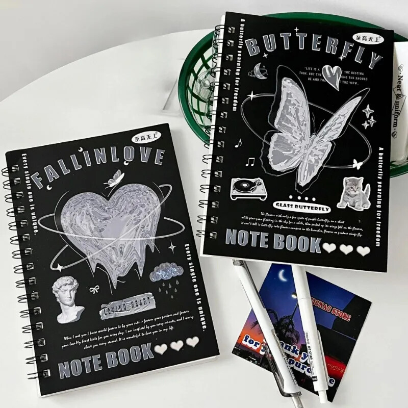 50 lehte/raamat A5 Horisontaalne joon Märkmik Mähis Märkmik Paber Õpilase kodutöö Sketchbook Binder Planner Journal