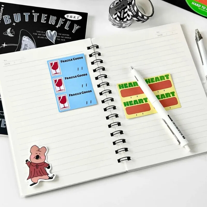 50 lehte/raamat A5 Horisontaalne joon Märkmik Mähis Märkmik Paber Õpilase kodutöö Sketchbook Binder Planner Journal