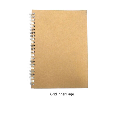 Caiet A5 cu aplicație largă pentru scopuri multiple Caiete A5 goale, ușoare și portabile Pagini în carouri