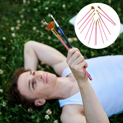 12 kom Kistovi Olovke za crtanje Umjetnik Djeca Studenti Pribor za crtanje Drveni pribor Akril vodene boje Dijete