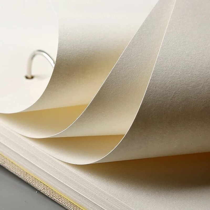 1kom Retro Spiralna bilježnica za crtanje od platna Tvrdi uvez 120 stranica 160GSM Punjiva bilježnica za umjetničko crtanje Školski pribor