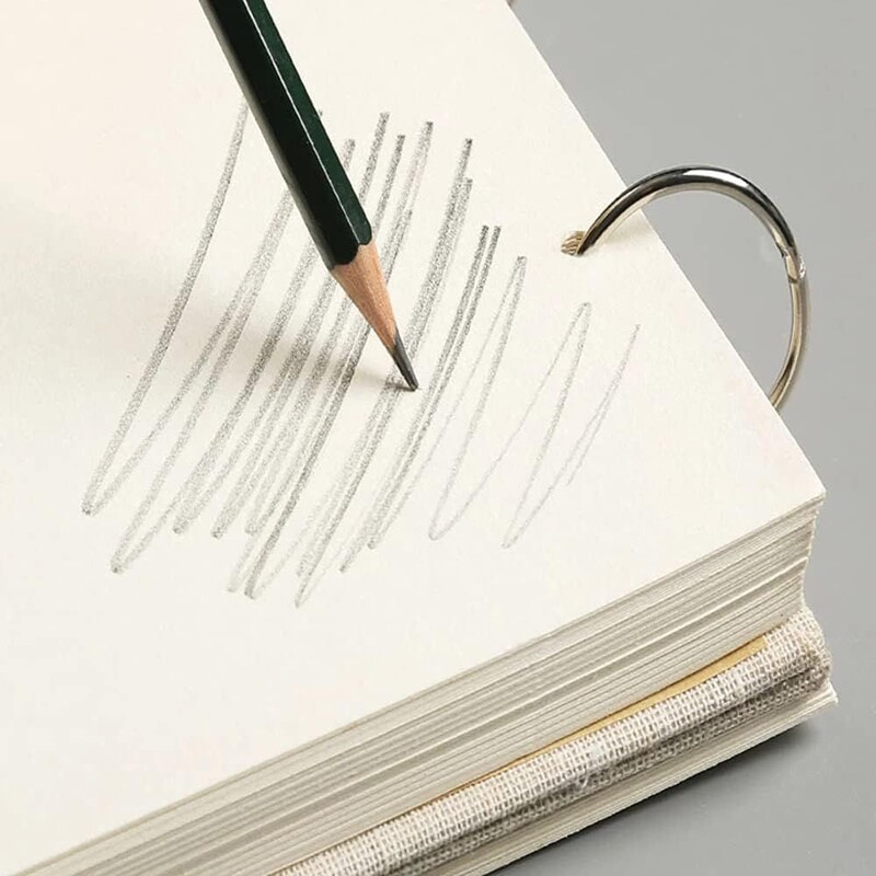 1kom Retro Spiralna bilježnica za crtanje od platna Tvrdi uvez 120 stranica 160GSM Punjiva bilježnica za umjetničko crtanje Školski pribor