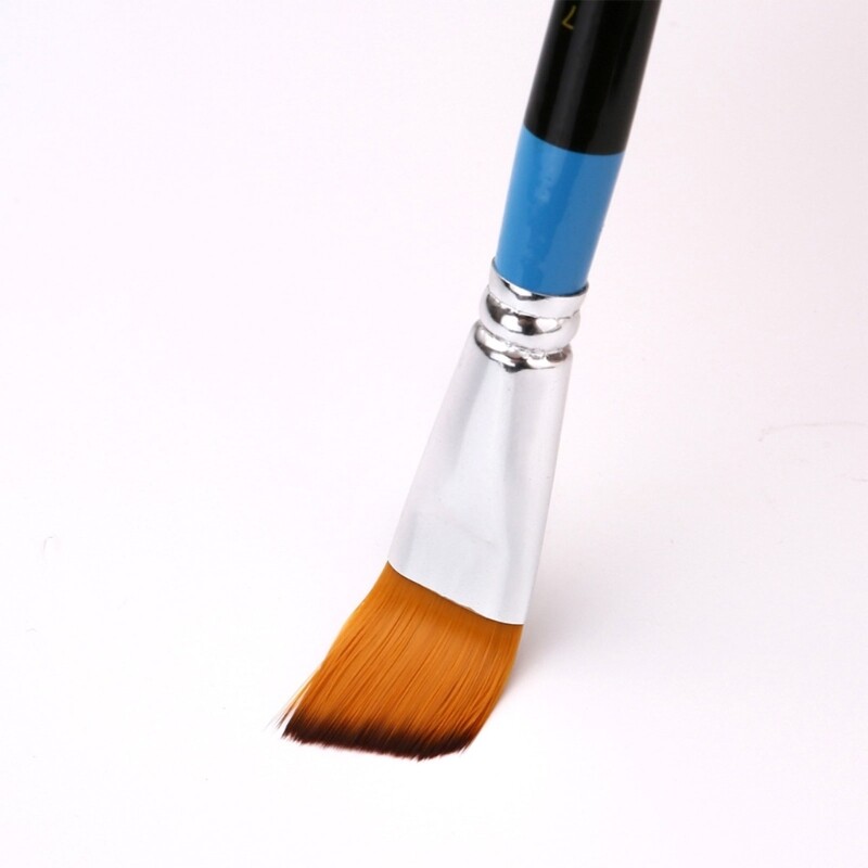 Mākslas otas, ar rokām apgleznotas neilona matu eļļas krāsas otas akrilam, akvarelis, eļļas guaša, sejas nagu mākslas apgleznošana