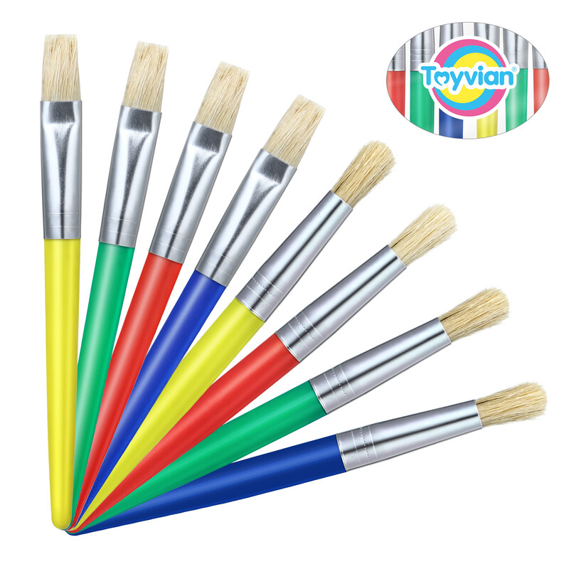 Laste mänguasjad, käsitöö, maalimine pliiatsikujuline pintsel, lameda otsaga akrüülgrafiti, isetegemine laps