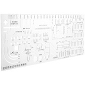 1 tk arhitektuurne joonistusjoonlaua šabloonid laste maalimiseks Ringjoonistustööriist Joonistus Joonistus Joonistusmallid Tööriistad Joonlauad