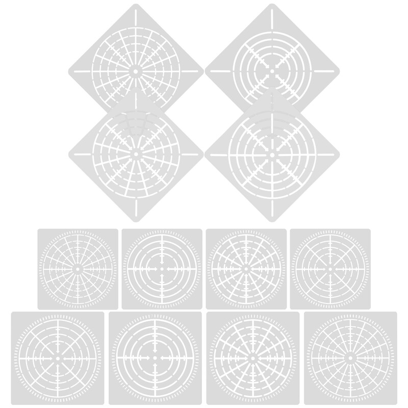 Ευαίσθητα στένσιλ Βολικά στένσιλ με κουκκίδες Πρότυπα Diy Diy Supply