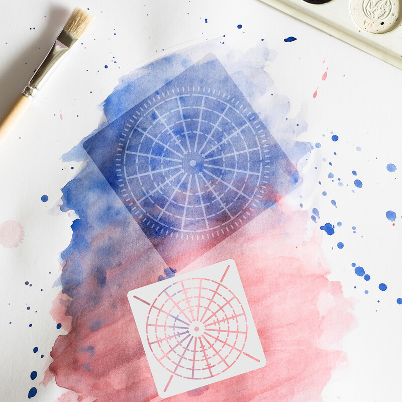 12 lehte isetegemise šabloonid õrna täpiga šabloonid dekoratiivsed maalimalle