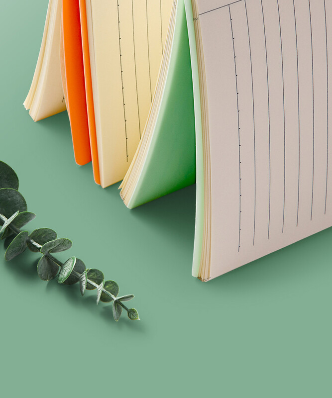 4 coli A4 A5 B5 Copertă de cărți cu foi libere PP Liant colorat Inel spiralat Papetarie din plastic transparent Rechizite școlare de birou