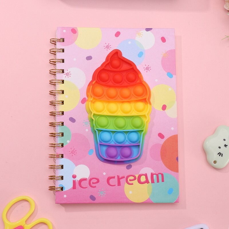 Uus A5-formaadis märkmik Sülearvuti Stressivastased mänguasjad Ükssarvik silikoonkäsiraamat Õpilasraamat Õpetaja kirjutuspaber Pühadekink