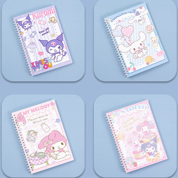 Kawaii Sanrio Kuromi Coil Notebook A5 Notebook Тетрадка за упражнения Girls Cute Stationery Cinnamoroll Learning Stationery Notepad Diary