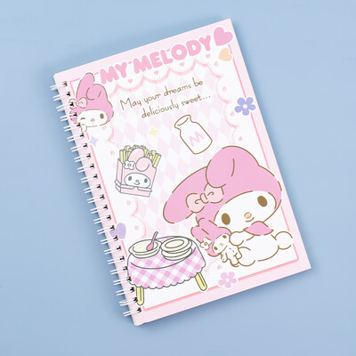 Kawaii Sanrio Kuromi Coil Užrašų knygelė A5 Užrašų knygelė Mergaitėms Mielos Kanceliarinės prekės Cinnamoroll Mokymosi raštinės reikmenys Užrašų knygelės dienoraštis