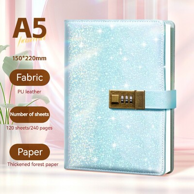 Caiet de parole A5 Combinație de pagini interioare cu jurnal de blocare Manual simplu pentru elevi Călători Papetarie Rechizite școlare de birou