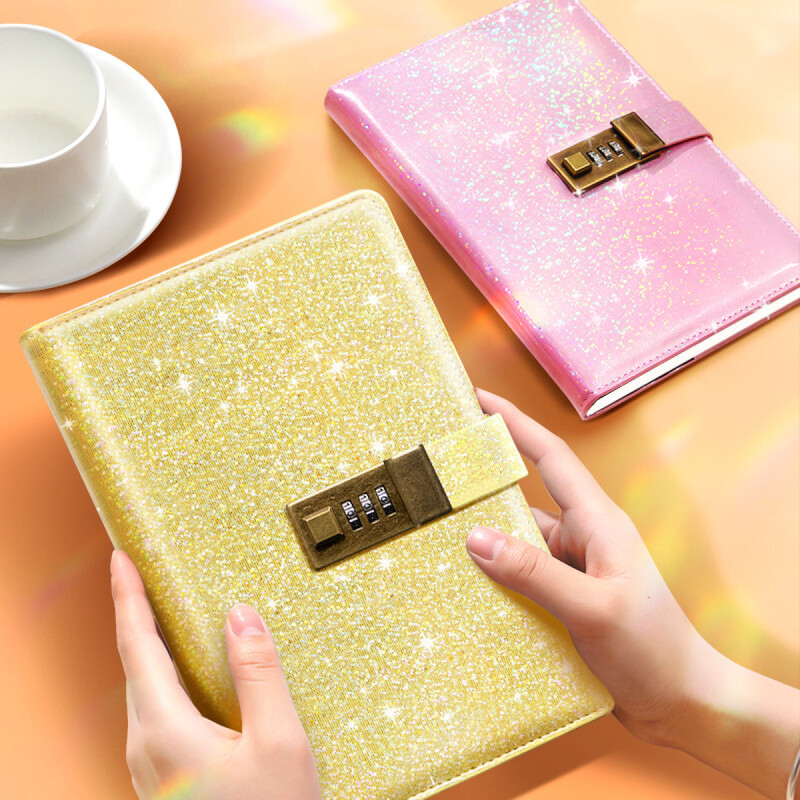 Caiet de parole A5 Combinație de pagini interioare cu jurnal de blocare Manual simplu pentru elevi Călători Papetarie Rechizite școlare de birou