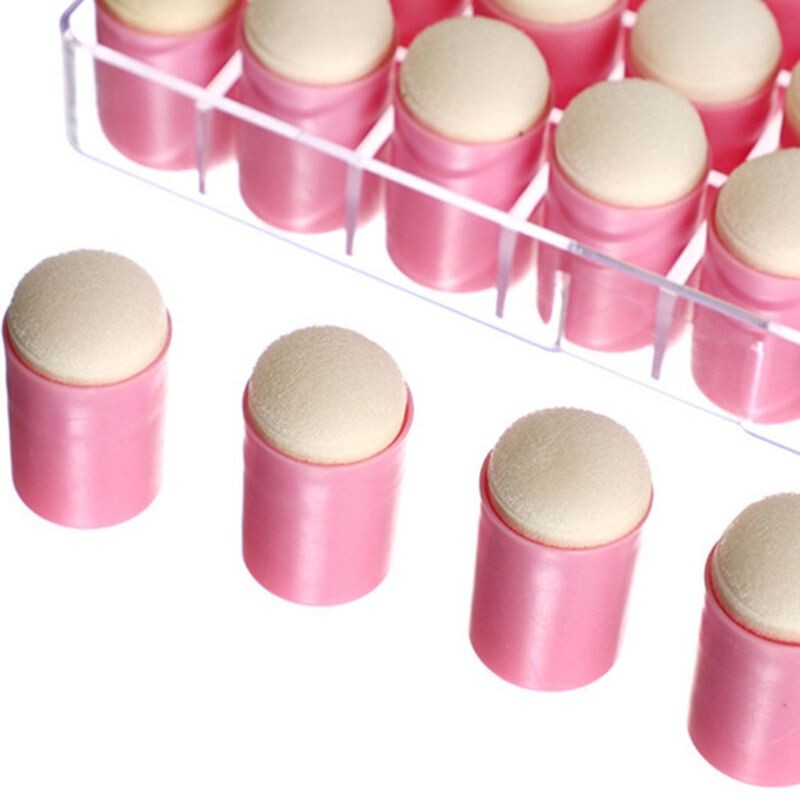 40 tk sõrmekäsnade käsitöökäsnade komplekt koos hoiukastiga õpilastele lastele