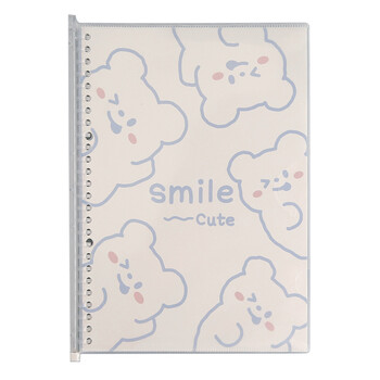 MINKYS Kawaii Bear Rabbit B5 Refillable Binder Notebook Agenda 30 Sheets Sprial Word Book Gift School Χαρτικά