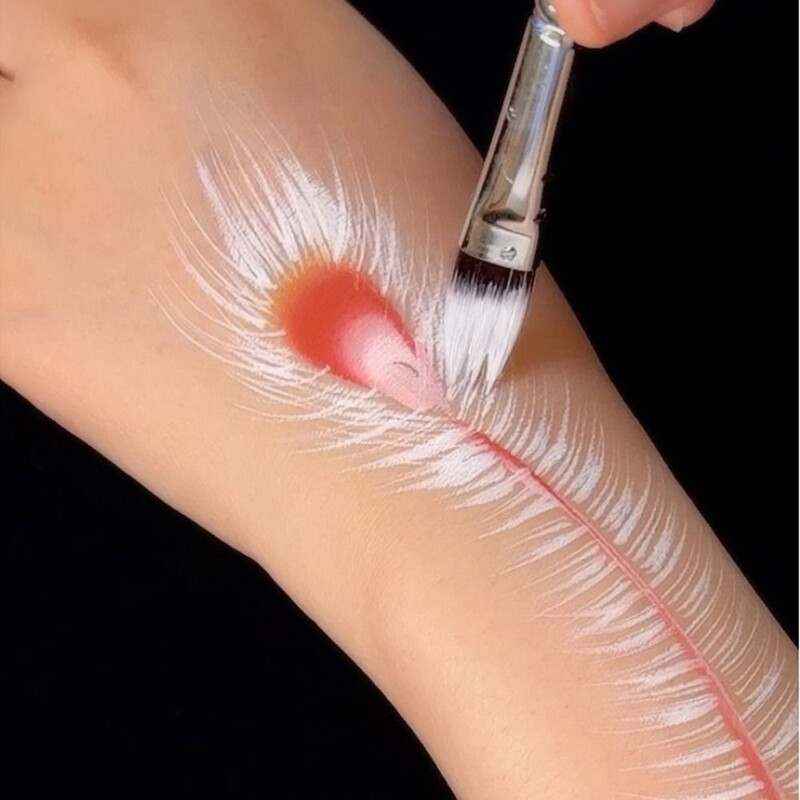 Body Pinting Face Body Art Paint Professionaalne puidust käepidemega joonistuskunsti pliiats Multifunktsionaalne nailonpintsel õlimaali pintslid