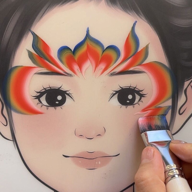 Body Pinting Face Body Art Paint Professionaalne puidust käepidemega joonistuskunsti pliiats Multifunktsionaalne nailonpintsel õlimaali pintslid