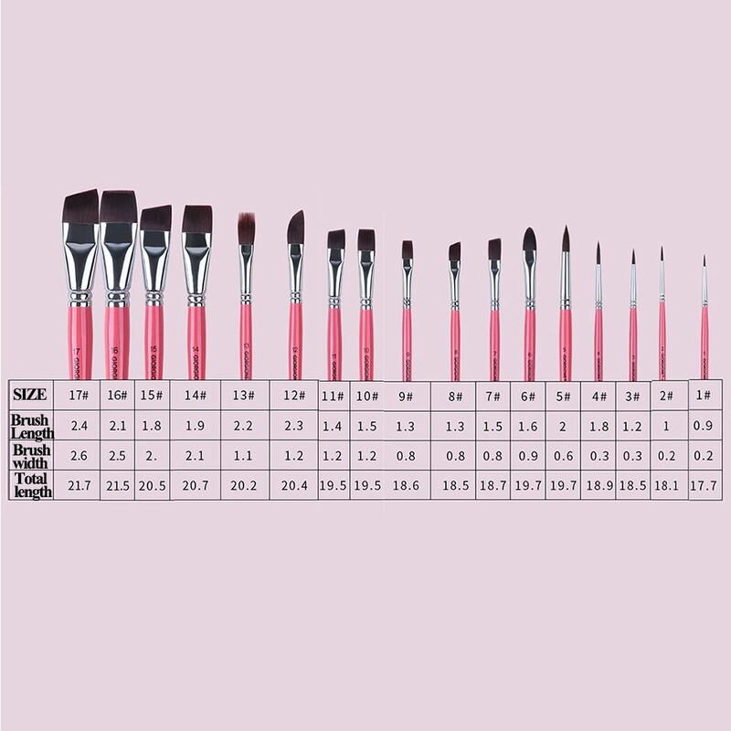 Body Pinting Face Body Art Paint Professionaalne puidust käepidemega joonistuskunsti pliiats Multifunktsionaalne nailonpintsel õlimaali pintslid