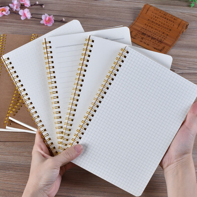 A5 Notebook Journal Medium Kraft Grid Dot Blank Daily Weekly Planner Book Time Management Planner School Supplies StationeryGift