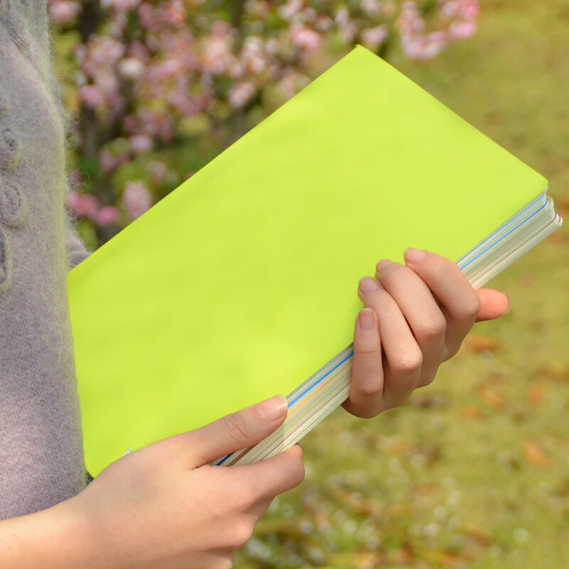 8 spalvų A4/A5 vienspalvis užrašų knygelė Minimalistinis nešiojamasis užrašų knygelė vaivorykštės siuvimo nešiojamasis kompiuteris automobilinis siuvimo kišeninis užrašų knygelė