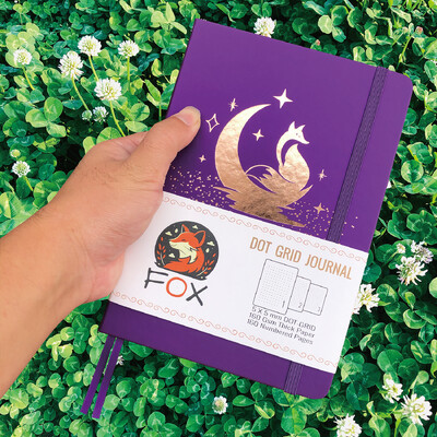 BUKE Bullet Dotted Journali joonistusvihik – 160 gsm paber, sisetasku, nummerdatud 160 lehte, 5x5 mm punktrestiga märkmik