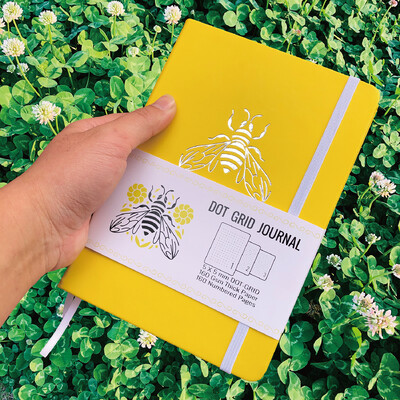 BUKE Bullet Dotted Journali joonistusvihik – 160 gsm paber, sisetasku, nummerdatud 160 lehte, 5x5 mm punktrestiga märkmik