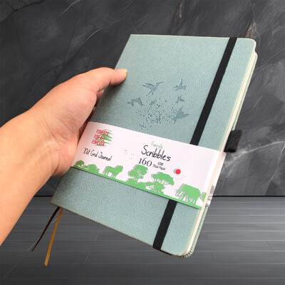 BUKE Bullet Dotted Journali joonistusvihik – 160 gsm paber, sisetasku, nummerdatud 160 lehte, 5x5 mm punktrestiga märkmik