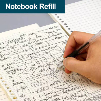 60Σελίδες A5 A4 B5 Loose Leaf Notebook Refill Spiral Binder Εσωτερική σελίδα Εβδομαδιαία Μηνιαία γραμμή κουκκίδων To Do Inside Paper Stationery