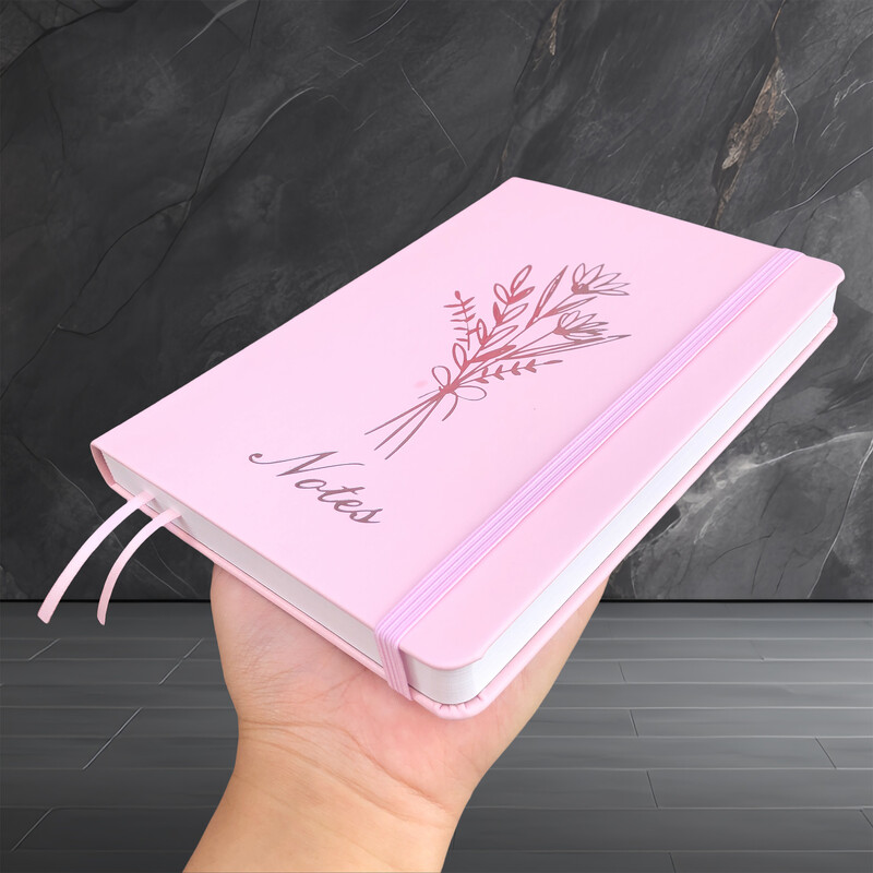 BUKE taškinio tinklelio nešiojamasis kompiuteris 5x5 mm taškuotas 160 puslapių 160 gsm storas kreminis popierius A5 dydžio dirbtinė PU oda kietu viršeliu