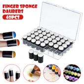 40kom/set Dječja spužva za prste Daubers Paint Ink Jastučići Kist za žigosanje Ručno izrađeni DIY zanati Scrapbooking Slikanje Izrada Komplet za crtanje