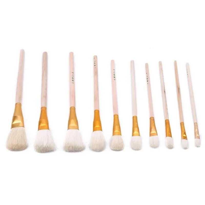 10 kom./komplet umjetničkih kistova Set vunene dlake Akvarel Kist za slikanje uljem Kist za dječje darove