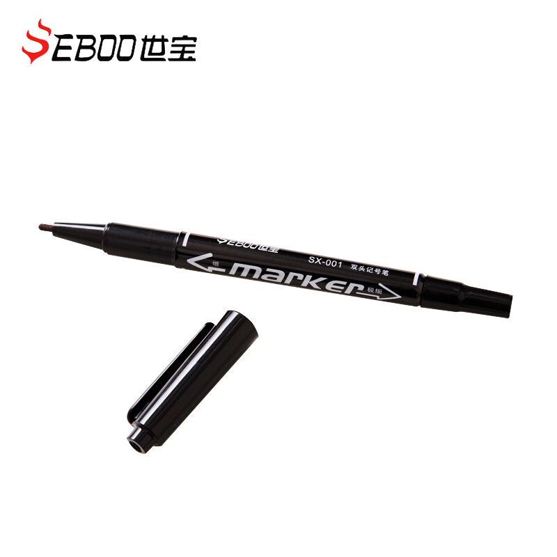 10 gab. pastāvīgās mākslas marķieru pildspalvas ar diviem uzgaļiem, smalkas, ūdensnecaurlaidīgas, eļļainas, melnas, sarkanas, zilas tintes, gleznošanas, biroja un skolas piederumi