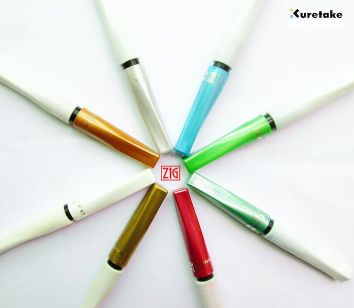 ZIG Kuretake akvarellpintslipliiatsid MS-60 WINK OF LUNA Glitter, läikiv pintslipliiats Jaapanis